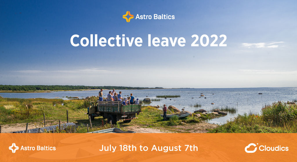 Astro Baltics is going on a collective holiday!