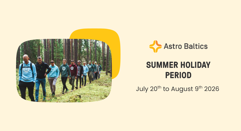 Summer holiday season 20 July to 9 August